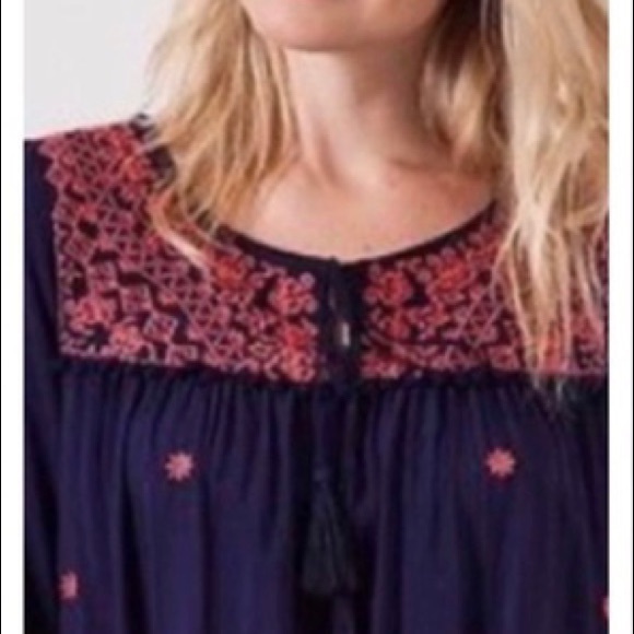 Umgee Long Sleeve Embroidered Tunic Dress - Picture 2 of 8